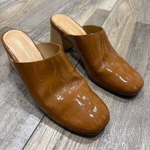 Paloma Wool Lucia patent leather heeled slip on mule